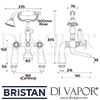 Bristan 1901 Bath Shower Mixer Dimensions